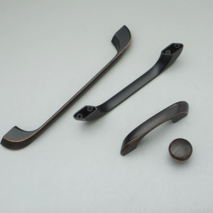 2.5", 3.75", 5", 6.3", 7.55", 8.8" Black Copper Handles | Cabinet & Drawer Pulls, Dresser & Kitchen Knobs, Wardrobe Hardware