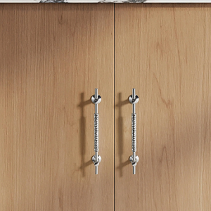 1.25", 3.78", 5", 7.56", 10", 12.6" Chrome Hammered Pulls | Kitchen & Cabinet Handles, Drawer Knobs, Art Decor Hardware