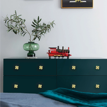 Load image into Gallery viewer, Creative Brass Clover Knobs &amp; Pulls | Cabinet, Wardrobe Door, Drawer &amp; Dresser Hardware
