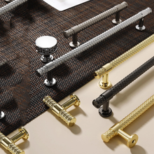Load image into Gallery viewer, Creative Nickel, Chrome &amp; Gold Knobs &amp; Pulls | Black Cabinet Handles, Wardrobe, Kitchen &amp; Drawer Hardware
