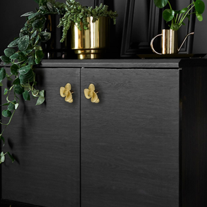 Gold Brass Exquisite Flower Drawer Knobs & Pulls | Cabinet, Dresser & Kitchen Cupboard Handles, Furniture Hardware