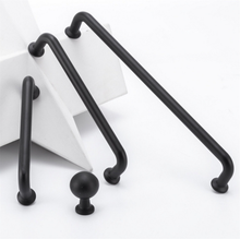Load image into Gallery viewer, 3.78&quot;(96mm), 5&quot;(128mm), 7.55&quot;(192mm) Brushed Brass &amp; Black Knobs &amp; Pulls | Cabinet, Dresser, Drawer, Kitchen &amp; Cupboard Handles
