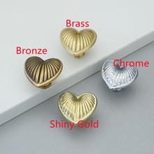Load image into Gallery viewer, Heart-Shaped Knobs, Pulls &amp; Handles (Chrome, Gold, Bronze, Brass) | Cabinet, Drawer &amp; Kitchen Hardware
