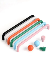 Load image into Gallery viewer, 3.78&quot;-12.6&quot; Colorful Ball Knobs &amp; Pulls | Minimalist Black, White, Orange, Green, Blue, Pink Cabinet &amp; Drawer Handles

