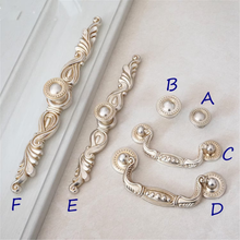 Load image into Gallery viewer, 3&quot;-5&quot; Antique Silver Knobs, Pulls &amp; Handles with Backplate | Cabinet, Dresser, Drawer &amp; Kitchen Cupboard Hardware
