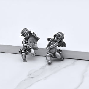 Antique Silver Ocean Themed Cabinet Knobs | Angel, Fish, Sea Urchin, Starfish & Shell Animal Drawer Knobs | Art Decor Gift Knobs