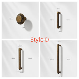 3.78"-12.6" Retro Antique Bronze Pulls, Knobs & Handles | Cabinet, Drawer, Dresser & Kitchen Hardware
