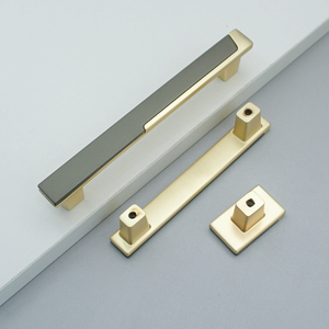 3.78"-5" Unique Gray Gold Knobs, Pulls & Handles | Cabinet Door, Drawer, Dresser, Kitchen & Cupboard Hardware