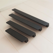 Load image into Gallery viewer, 2.5&quot;, 3.78&quot;, 5&quot;, 6.3&quot;, 7.55&quot;, 8.8&quot;, 10&quot;, 11.3&quot; Black Brass Kitchen Handles | Drawer Pulls, Cabinet &amp; Wardrobe Knobs, Hardware
