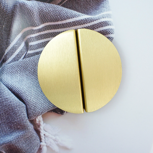2.5" (64mm) Modern Brushed Gold Brass Knobs, Pulls & Handles | Drawer, Dresser, Kitchen Cabinet, Wardrobe & Cupboard Hardware