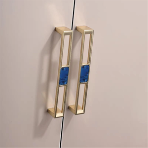 Sapphire Blue & Gold Knobs, Pulls & Handles | Cabinet, Cupboard, Wardrobe, Dresser Drawer & Furniture Hardware