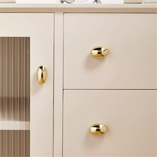 Load image into Gallery viewer, 2.5&quot; Gold Cup Solid Brass Knobs &amp; Pulls | Polished Exquisite Mini Cabinet, Drawer &amp; Kitchen Handles, Gift-Worthy Gold Hardware
