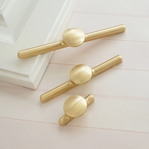 1.25"-5.0" Brushed Brass Knobs, Pulls & Handles | Dresser, Drawer, Cabinet Door & Kitchen Cupboard Hardware