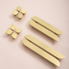 Load image into Gallery viewer, 3.78&quot;, 5.0&quot;, 8.8&quot; Solid Brass Drawer Handles | Modern Kitchen &amp; Cupboard Pulls, Dresser, Cabinet &amp; Wardrobe Knobs
