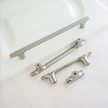 Load image into Gallery viewer, 3.78", 5", 7.55" (192mm) Brushed Brass &amp; Nickel Drawer Pulls | Cabinet Door, Dresser &amp; Closet Handles, Knobs, Furniture Hardware
