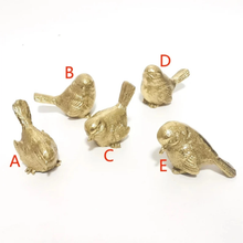 Load image into Gallery viewer, Solid Brass Bird Knobs, Pulls &amp; Handles (Ring Drop Design) | Drawer, Dresser, Kitchen, Cabinet &amp; Door Decor Furniture Hardware
