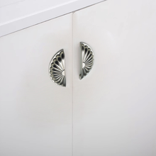 Load image into Gallery viewer, 3&quot;Chrome Drawer Pulls Brushed Nickel Cup Cabinet Pulls Gold Door Handles Unique Drawer Knobs Silver Chrome Cabinet Hardware
