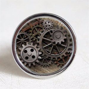 Steampunk Gear Vintage Knobs, Pulls & Handles (Antique Bronze, Silver, Glass) | Unique Cabinet, Drawer, Dresser & Kitchen Door Hardware