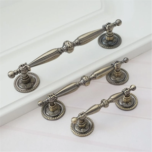 3.78" (96mm), 5.0" (128mm) Antique Copper & Bronze Pulls | Rustic Chic Drawer, Cabinet, Dresser & Kitchen Handles