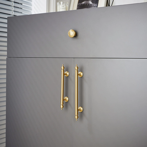 3.78"-10" Brushed Brass Knobs, Pulls & Handles | Drawer, Dresser, Kitchen, Cabinet & Door Hardware