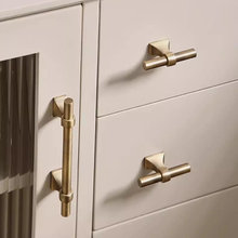 Load image into Gallery viewer, Unique Aged Solid Brass Pulls, Knobs &amp; Handles | Cabinet, Kitchen, Drawer, Dresser &amp; Closet Furniture Hardware
