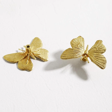 Load image into Gallery viewer, Butterfly Gold Brass Knobs &amp; Pulls | Decorative Dresser &amp; Drawer Handles, Kitchen Cabinet &amp; Furniture Hardware
