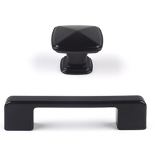 Load image into Gallery viewer, 3.78&quot;-12.5&quot; (96-320mm) Black Knobs, Pulls &amp; Handles | Dresser, Drawer, Kitchen Cabinet Hardware
