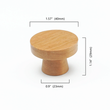Load image into Gallery viewer, 1 PCS Natural Wood Kitchen Knobs | Drawer &amp; Dresser Pulls, Wooden Cabinet Knobs, Home Decor Hardware
