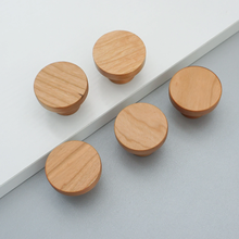 Load image into Gallery viewer, 1 PCS Natural Wood Kitchen Knobs | Drawer &amp; Dresser Pulls, Wooden Cabinet Knobs, Home Decor Hardware
