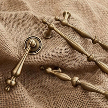 Load image into Gallery viewer, 3.78&quot;-6.3&quot; Antique Brass &amp; Antique Bronze Knobs, Pulls &amp; Handles | Drawer, Cabinet, Dresser Solid Hardware
