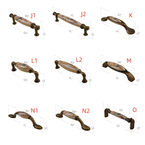 3", 3.78", 5" Vintage Aged Brass & Ceramic Knobs & Pulls | Drawer, Dresser, Kitchen & Cabinet Handles