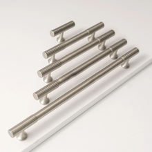Load image into Gallery viewer, 3.78&quot;, 5&quot;, 6.3&quot;, 8.8&quot;, 12.6&quot; Brushed Nickel Drawer Knobs &amp; Pulls | Cabinet &amp; Dresser Knobs, Kitchen Pulls, Cupboard Handles, High-Quality Hardware
