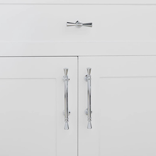 Load image into Gallery viewer, 3.78&quot;-5&quot; Chrome Silver &amp; Solid Brass Knobs &amp; Pulls | Cabinet, Drawer, Wardrobe, Cupboard, Kitchen &amp; Furniture Hardware

