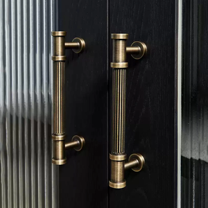 3.78"-7.55" Aged Brass & Antique Bronze Drop Ring Knobs, Pulls & Handles | Cabinet, Drawer, Dresser, Kitchen & Cupboard Hardware