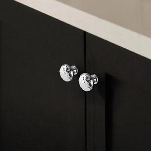 1.25", 3.78", 5", 7.56", 10", 12.6" Chrome Hammered Pulls | Kitchen & Cabinet Handles, Drawer Knobs, Art Decor Hardware