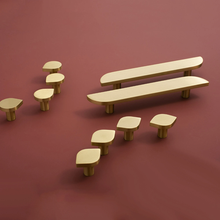 Load image into Gallery viewer, 3.78&quot;, 5.0&quot;, 8.8&quot; Solid Brass Drawer Handles | Modern Kitchen &amp; Cupboard Pulls, Dresser, Cabinet &amp; Wardrobe Knobs
