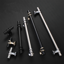 Load image into Gallery viewer, 3.75&quot;, 5.0&quot;, 6.3&quot;, 7.55&quot; (96, 128, 160, 192mm) Black &amp; Gold Modern Drawer Pulls | Kitchen Cabinet &amp; Door Handles, Dresser Knobs
