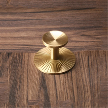 Load image into Gallery viewer, Gold Brass Drawer &amp; Dresser Knobs with Back Plate | Kitchen &amp; Cabinet Pulls, Door Knob Decor, Furniture Hardware
