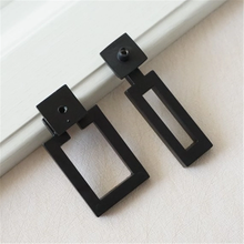 Load image into Gallery viewer, Black Drop Ring Drawer Handles | Cabinet Door Knobs, Dresser &amp; Kitchen Pulls, Pull Handles
