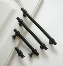 Load image into Gallery viewer, 3.78&quot;(96mm)-12.6&quot;(320mm) Black Pulls &amp; Handles | Cabinet, Dresser, Drawer, Closet, Kitchen &amp; Cupboard Hardware
