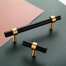 Load image into Gallery viewer, 3.78&quot;-7.56&quot; Black, Gold &amp; Brushed Nickel Knobs, Pulls &amp; Handles | Drawer, Cabinet, Dresser, Kitchen &amp; Wardrobe Hardware
