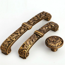 Load image into Gallery viewer, 3.78&quot;-5&quot; (96-128mm) Retro Rustic Antique Coffee &amp; Brass Knobs, Pulls &amp; Handles | Drawer, Kitchen Cabinet &amp; Door Rustic Decor Hardware
