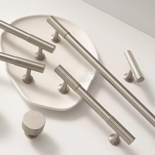 Load image into Gallery viewer, 3.78&quot;, 5&quot;, 6.3&quot;, 8.8&quot;, 12.6&quot; Brushed Nickel Drawer Knobs &amp; Pulls | Cabinet &amp; Dresser Knobs, Kitchen Pulls, Cupboard Handles, High-Quality Hardware
