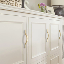 Load image into Gallery viewer, 3.78&quot;, 5.0&quot;, 7.55&quot;, 11.3&quot; (96, 128mm) Arch Bridge Cabinet Handles | Black &amp; Dark Gray Dresser Knobs, Drawer Pulls, Wardrobe &amp; Cupboard Handles
