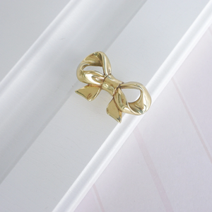 Exquisite Bow Knobs | Gold Brass Drawer & Dresser Knobs, Kitchen Cabinet Pulls, Door Knobs, Decor Furniture Hardware