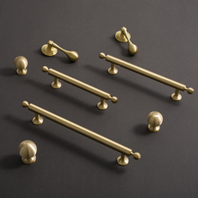 Load image into Gallery viewer, 3.78&quot;, 5&quot;, 6.3&quot;, 8.8&quot; Solid Brass Ball Drawer Pulls &amp; Knobs | Gold Kitchen Handles, Cabinet &amp; Door Knobs, Kitchen Hardware
