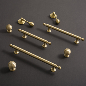 3.78", 5", 6.3", 8.8" Solid Brass Ball Drawer Pulls & Knobs | Gold Kitchen Handles, Cabinet & Door Knobs, Kitchen Hardware