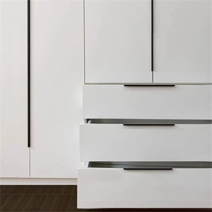Black Invisible Concealed Pulls | Modern Decorative Embedded Drawer, Cabinet, Wardrobe & Cupboard Handles