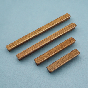 Minimalist Natural Oak & Walnut Wood Round Knobs & Pulls | Cabinet, Dresser, Kitchen, Closet & Drawer Hardware