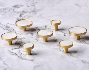 Nordic Simple Creative Round Brass Knobs | Wardrobe Door, Cabinet, American Door & Drawer Hardware